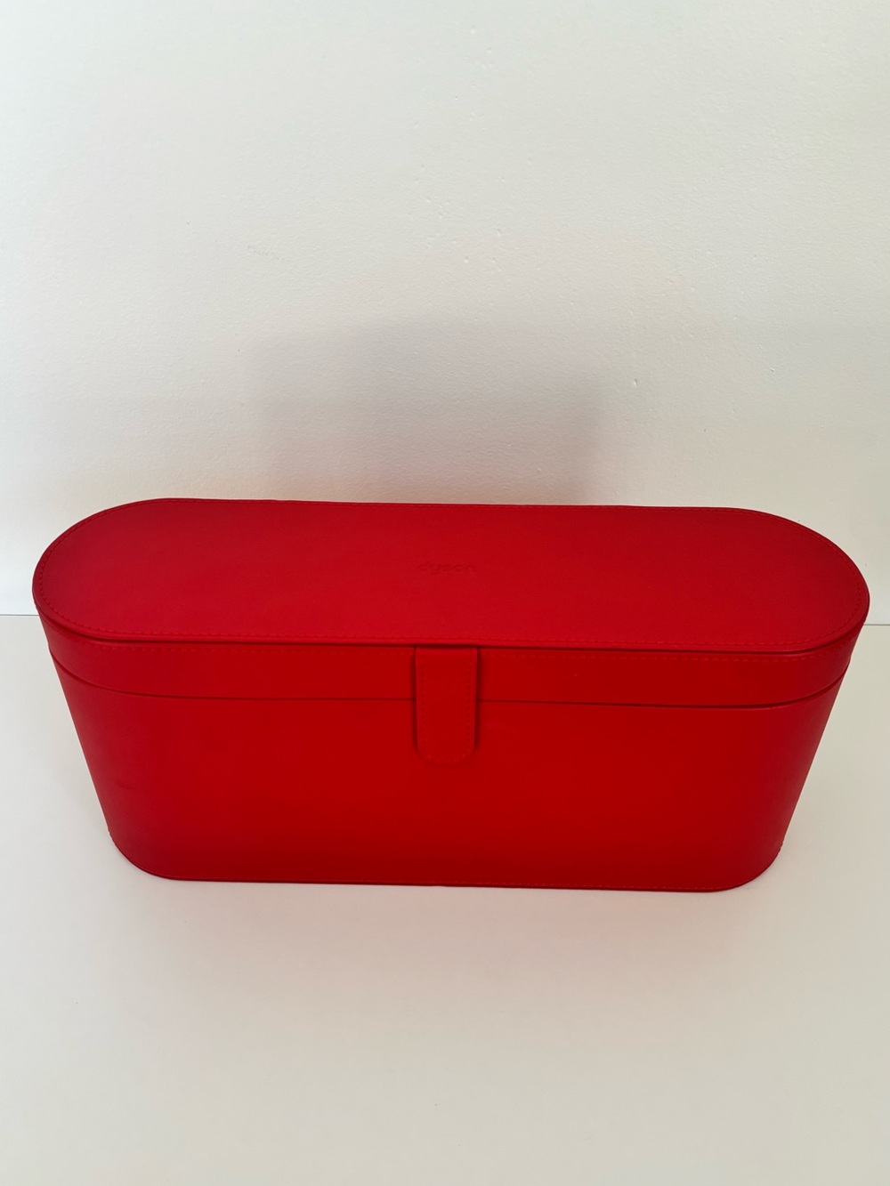 Dyson Airwrap Styler Leather Large Storage Hard Box Red - Case Only